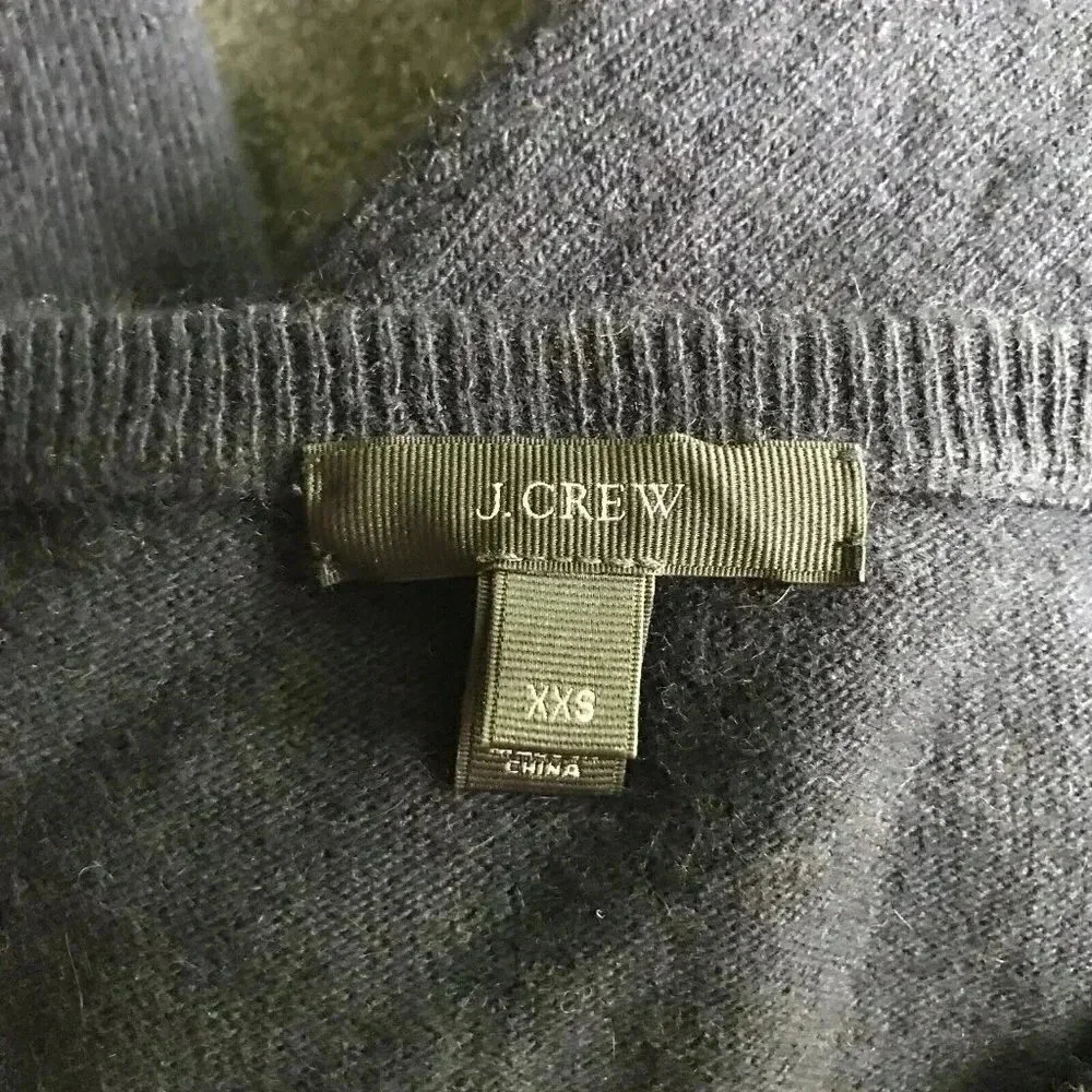J.CREW Striped Elbow Patch Sweater XXS